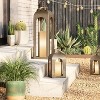 Cast Metal Outdoor Lantern Pillar Candle Holder Gold - Smith & Hawken™ - image 2 of 4