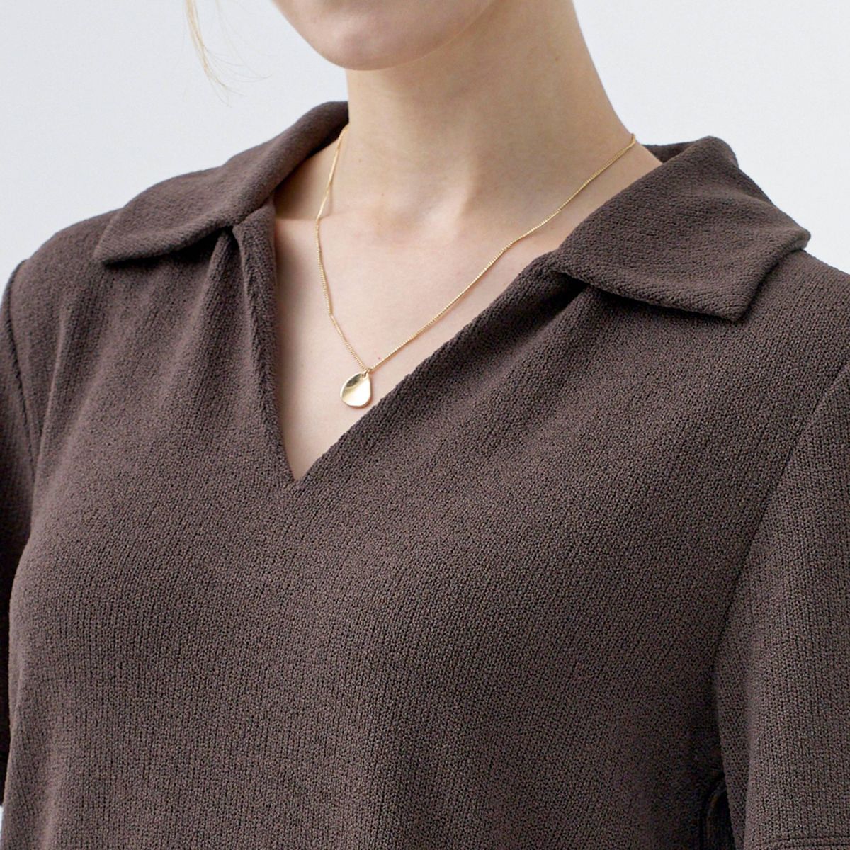 Women's Short Sleeve Polo Collar Top - A New Day™ - thumbnail 4