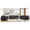 3-Seater + 3-Seater + 1-Seater Combo Sofa Modern Living Room Sofa, Linen Fabric Sofa, Wooden Frame with 5 Pillows, Apartment Sofa Furniture - 2 of 4