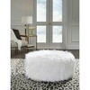 Signature Design by Ashley Casual Galice Oversized Accent Ottoman, White - 2 of 3