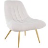 CAVINAS Boucle Accent Chair with Tufted Back and Metal Legs,Modern Upholstered Living Room Chairs,Reading Chairs for Living Room - 2 of 4