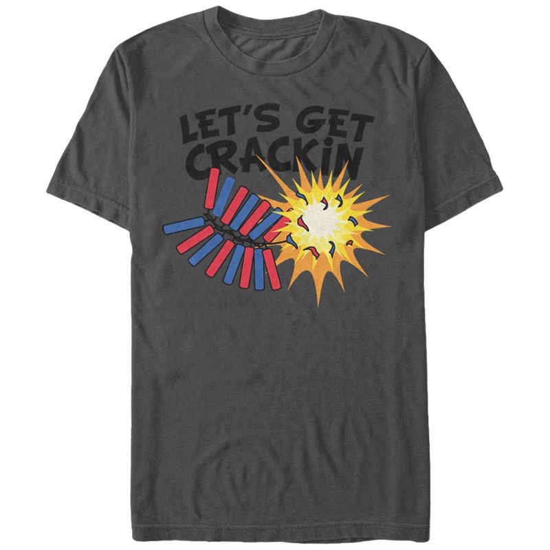 Men's Lost Gods Fourth of July  Get Crackin Fireworks T-Shirt, 1 of 5