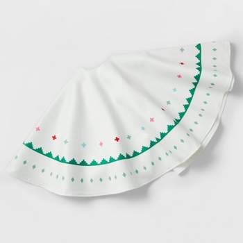 48" Scandi Pattern Printed Christmas Tree Skirt - Wondershop™