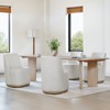 Spruce&Spring Modern Dining Chairs with Casters&Wood Base - 4 of 4