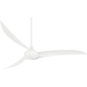 65" Minka Aire Wave White Ceiling Fan with Remote Control - 1 of 4