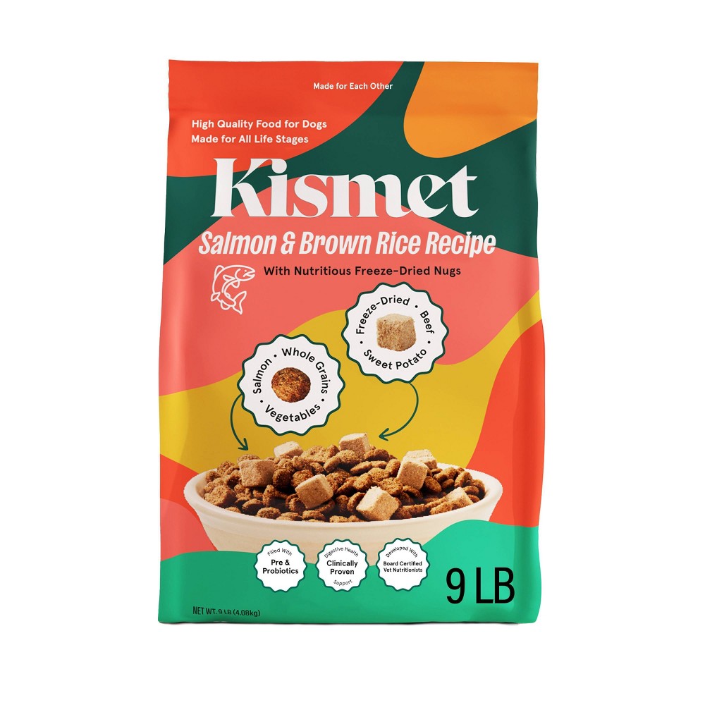Kismet Salmon and Brown Rice Recipe Flavor with Freeze-Dried Nugs Dry Dog Food - 9lbs