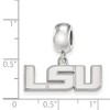 Black Bow Jewelry Sterling Silver Louisiana State Fighting Tigers NCAA Bead Charm - 3 of 4