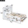 CAVINAS Queen Size Bed Frame, Platform Bed with Storage Headboard and 8 Drawers, Storage Beds with Headboards - 3 of 4