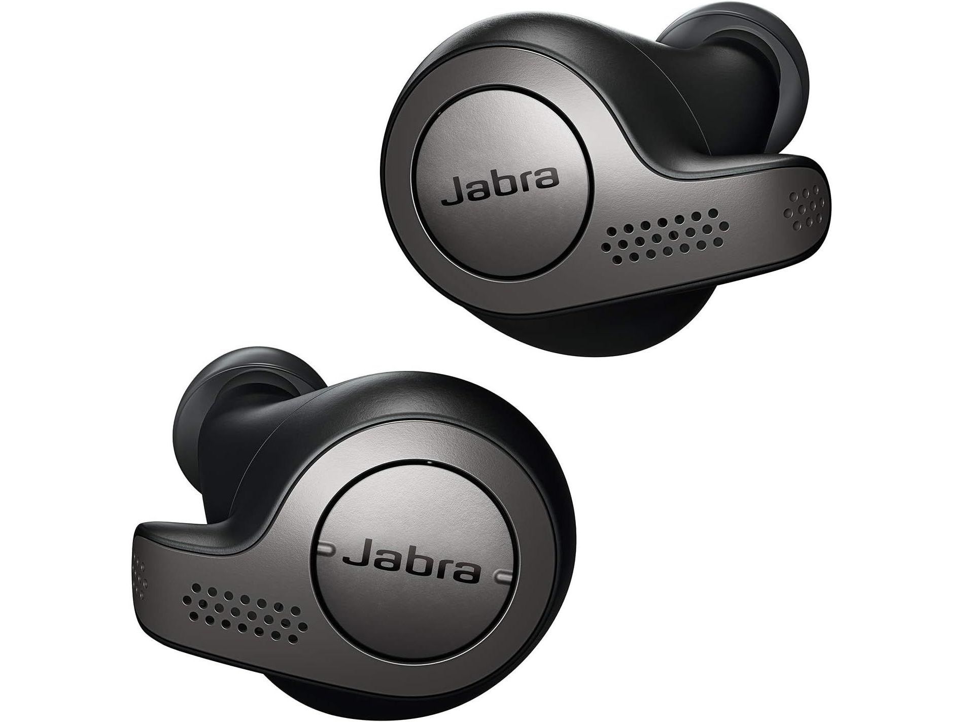 Jabra Elite 65t True Wireless Earbuds Bluetooth Earbuds Alexa Built-In, Clear Calls, Secure Fit Charging Case Included – Manufacture Refurbished