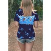 HAPPY BAY Women's Halloween Costumes Hawaiian Button Up Vintage Short Sleeve Caribbean Pirate Shirts Blouses for Women - 2 of 4