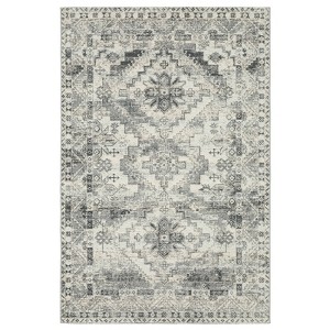 Captiv8e Designs Navarre Faded Nomadic Traditional Gray/Ivory Indoor/Outdoor Area Rug - 1 of 4