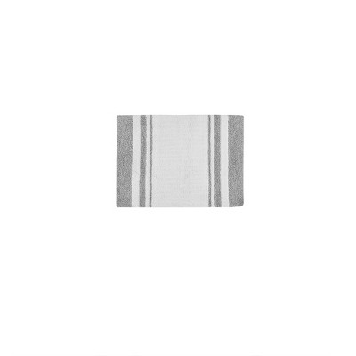 Vynxaria Reversible Striped Bath Rug ¨C Soft & Absorbent 20x30 Inches