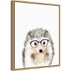 16" x 20" Hedgehog in Glasses by Mercedes Lopez Charro Framed Wall Canvas - Amanti Art: Modern Animal Lithograph, Vertical Layout - 2 of 4