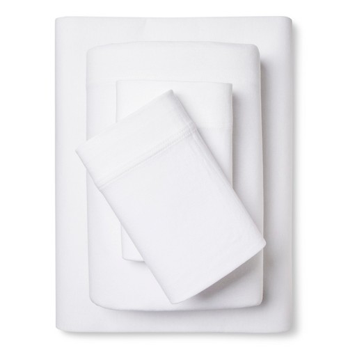 Jersey Sheet Set - True White (King) - Room Essentials