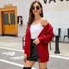Coolmee Women's Oversized Cardigans Soft Knit Cardigan Sweater - 4 of 4