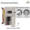 CASAINC 1-Spray Patterns with 10 in. Ceiling Mount Dual Shower Heads with Hand Shower Faucet (Valve Included) - 3 of 4