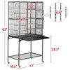 Yaheetech 63’’H Large Bird Cage Parrot Cage with Detachable Stand Black - 3 of 4