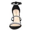 Allegra K Women's Strappy Rhinestone Stiletto Heel Heel Sandals - 3 of 4