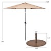 Costway 10ft Patio Umbrella Outdoor W/ 59 LBS Heavy-Duty Round Umbrella Stand - 2 of 4