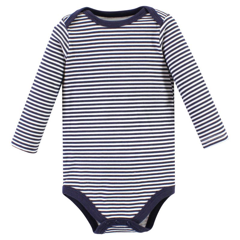 Hudson Baby Infant Boy Cotton Long-Sleeve Bodysuits, Hola Ladies 5-Pack, 5 of 8
