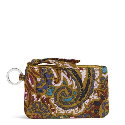 Vera Bradley Women's Outlet Cotton Zip ID Case Buta Spray