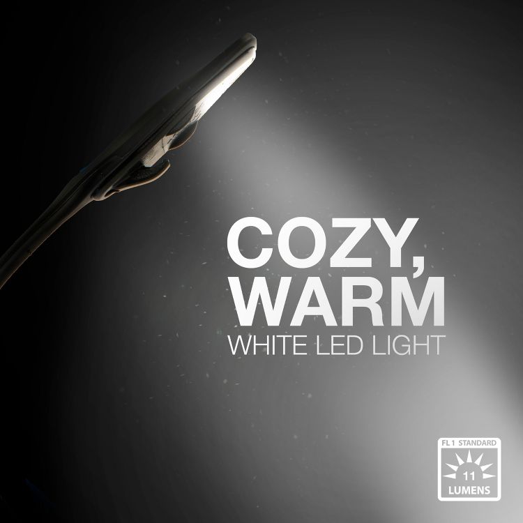 Energizer Clip LED Nightlight: Adjustable Book Light with Clip-On, 11 Lumens, 25-Hour Run Time, Black, 4 of 8