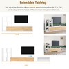 CAVINAS Modern Side Table High Glossy Coffee Table with Storage Drawers and Open Shelf, Sofa Side Table for Living Room, Bedroom - 4 of 4