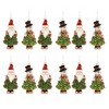 Glass Santa and Snowman Christmas Tree Ornament (Set of 12) - 2 of 3