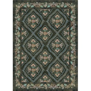 Area Rug Modern Area Rug Machine Washable Rug for Living Room, Stain Resistant Non-Slip Accent Rug Minimalist Border Floor Cover Carpet for Bedroom - 1 of 1