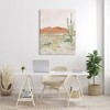 Stupell Industries Cactus Plants Dry Desert Scene Distant Cliffs, 48" x 36" - 2 of 4