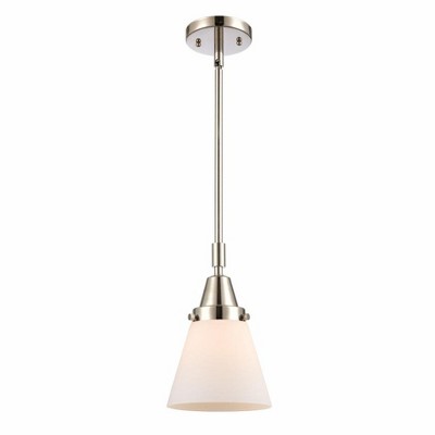 Cone - 1 Light Stem Hung Mini Pendant In Industrial Style-9.13 Inches Tall and 6 Inches Wide