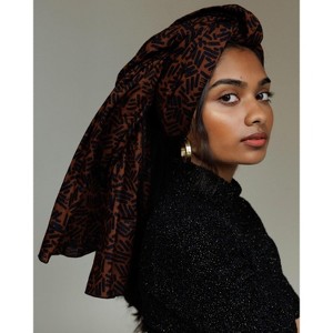 The Wrap Life | Batik Printed Head Wrap - 1 of 3