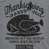 Womens Thanksgiving Bringing Out The Best In Family Dysfunction T Shirt - Crazy Dog Women's T Shirt - 2 of 4
