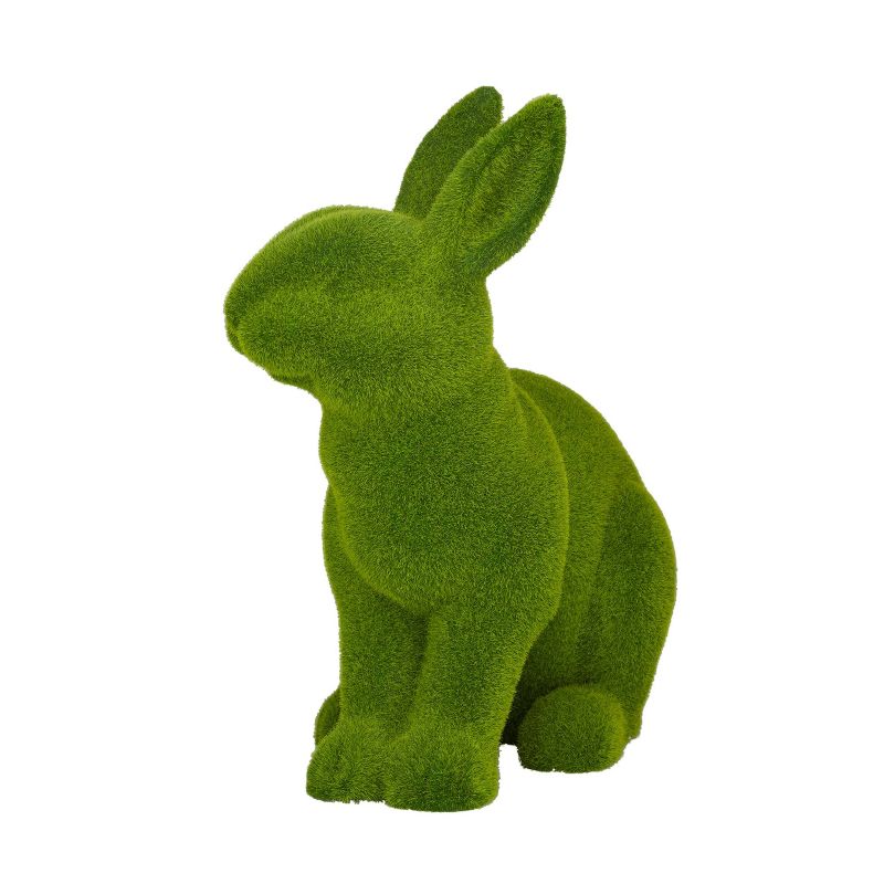 16&#34; x 8&#34; Country Cottage Magnesium Oxide Rabbit Garden Sculpture Green - Olivia &#38; May, 3 of 7
