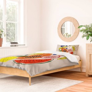 Deny Designs El Buen Limon Acrylic Fruits Duvet and Sham Set - 1 of 4