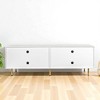 Modern 70.87" TV Stand for 80 Inch TVs, Storage Cabinet with 4 Doors, Particle Board Media Console for Living Room or Bedroom - 3 of 4