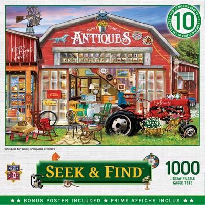 MasterPieces Hidden Images Antiques for Sale 1000 Piece Jigsaw Puzzle