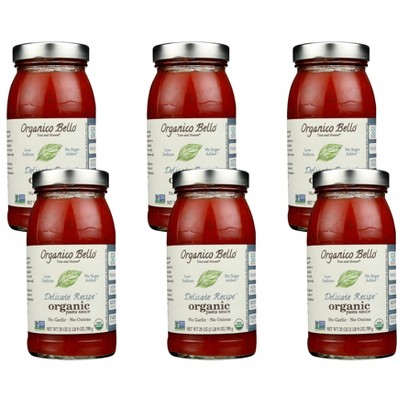 Organico Bello Organic Pasta Sauce - Case of 6/25 oz