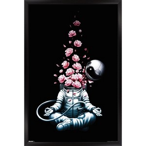 Trends International Tobe Fonseca - Astro Meditation Roses Framed Wall Poster Prints - 1 of 4