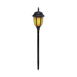 Garden Pathway Light with Integrated LED Bulb Black - Techko Maid: Solar Powered, Weather-Resistant, Dual Mode Lighting - 1 of 4