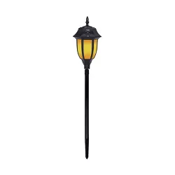 Garden Pathway Light with Integrated LED Bulb Black - Techko Maid