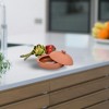 Omniware Terra Cotta Garlic Roaster - 7.5” Clay Roasting Dish with Lid, Oven & Microwave Safe, Bake Fresh Garlic - 3 of 3