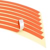 Unique Bargains Self-adhesive Reflective Motorcycle Rim Wheel Striped Sticker Orange 16 Pcs - 2 of 3