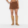 Women's High-Rise Suede A-Line Skort - Wild Fable™ - 2 of 3