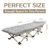 SUGIFT Camping Cot with Mattress 75x28 inch Folding Bed with Carry Bag, Gold - 2 of 4