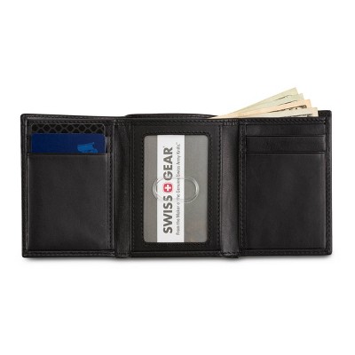SWISSGEAR Trifold Wallet - Black: Leather, RFID Blocking, Solid Pattern - image 4
