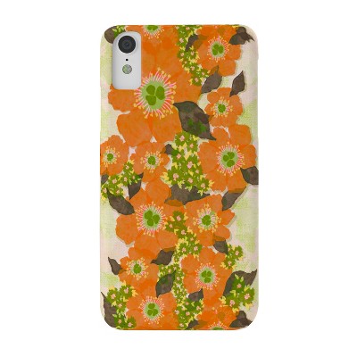 Sewzinski Retro Orange Flowers Snap iPhone XR Case - Society6