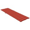 vidaXL Sun Lounger Cushion Melange Red 78.7"x27.6"x1.6" Fabric - 4 of 4