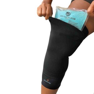 ICE-OLATE PLUS Knee Support Sleeve Plus, Knee Ice Pack Wrap, Compression Knee Sleeve, Reusable Hot/Cold Gel Pack Included, Heat Therapy Sleeve, 2XL - 1 of 4