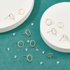 20-Piece Gold-Plated Circle Earring Studs - Minimalist Geometry Posts for Valentine's Day & Gifts - 4 of 4